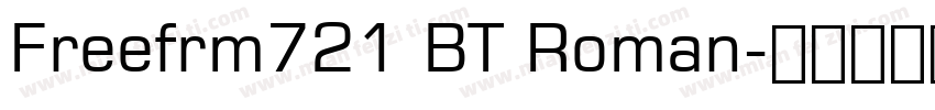 Freefrm721 BT Roman字体转换